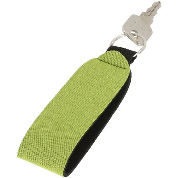 Vacay key tag with split ring - Bullet Lime