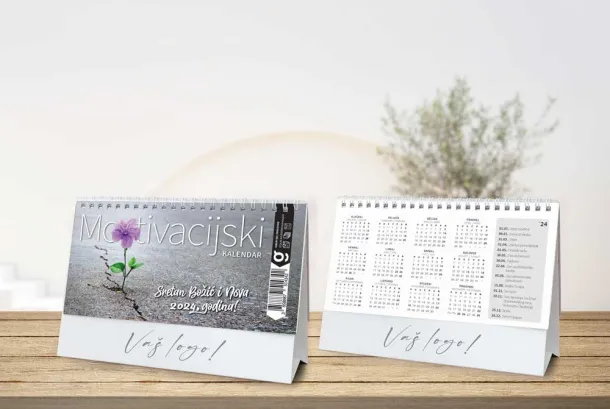  "MOTIVACIJSKI" 13 sheets, format: 20,5x14,5 cm, desk calendar, envelope, P/50 Color