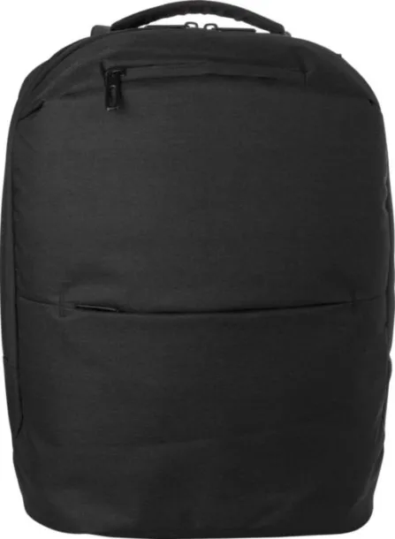 Nicolas Polyester (600D) laptop backpack  black