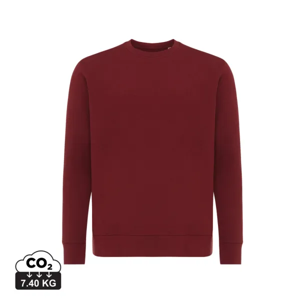  Iqoniq Etosha lightweight recycled cotton crew neck - iqoniq burgundy