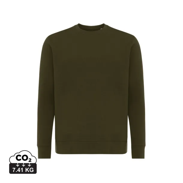  Iqoniq Etosha lagani pulover od recikliranog pamuka, 280 g/m² - iqoniq khaki