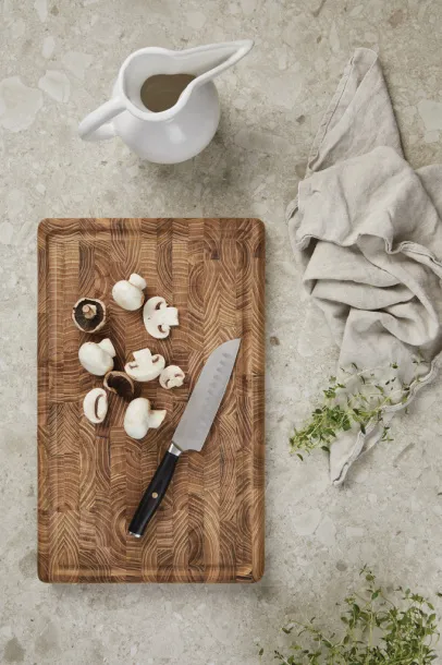 VINGA Tara santoku nož od RCS recikliranog čelika - Vinga steel Crna