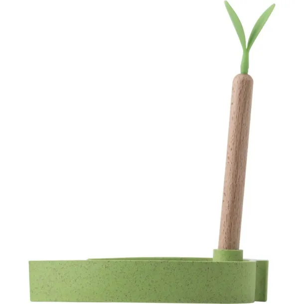  Wheat straw memo holder "leaf", ball pen 45533C