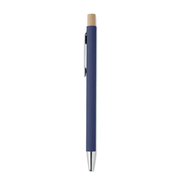 BERGAMO Recycled aluminium ball pen Blue