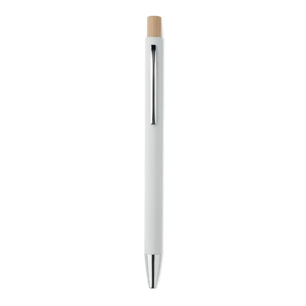 BERGAMO Recycled aluminium ball pen White