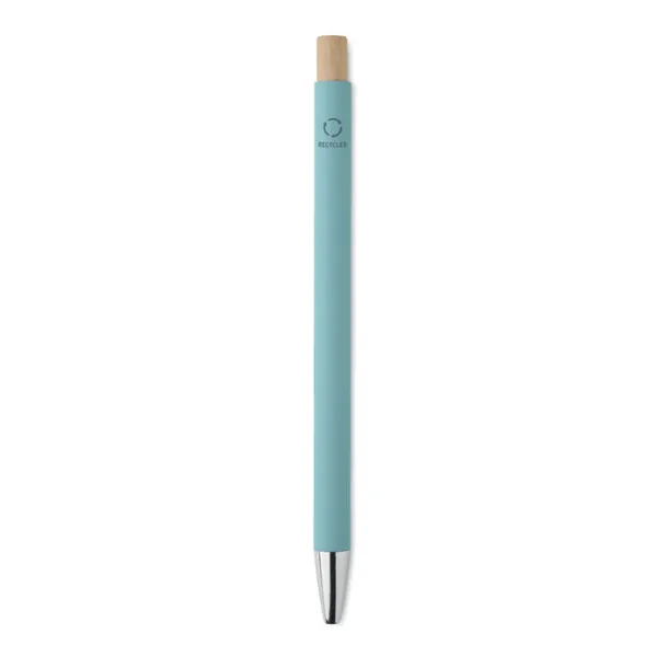 BERGAMO Recycled aluminium ball pen baby blue