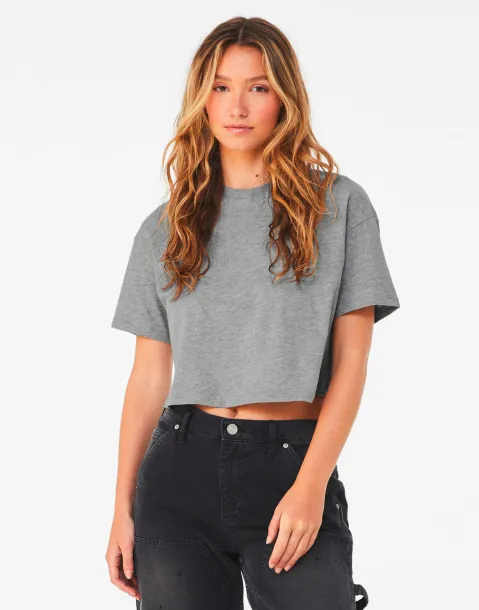  Ženska crop top majica - Bella+Canvas Athletic Heather