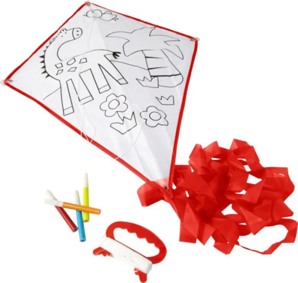 LINA Polyester (190T) kite Crvena