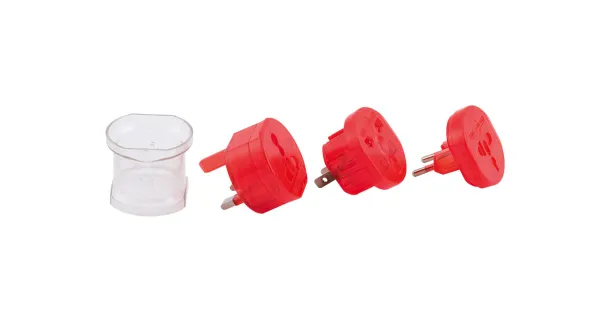 Jetlag putni adapter Crvena