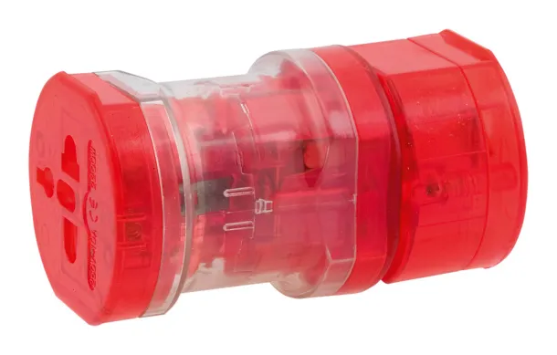 Jetlag putni adapter Crvena