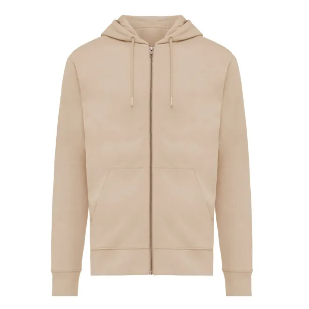  Iqoniq Abisko hoodie sa zatvaračem od recikliranog pamuka, 340 g/m² - iqoniq desert