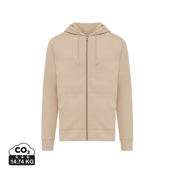  Iqoniq Abisko hoodie sa zatvaračem od recikliranog pamuka, 340 g/m² - iqoniq desert
