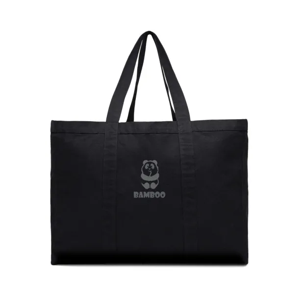  VINGA Hilo AWARE™ recycled canvas maxi tote bag - Vinga black 