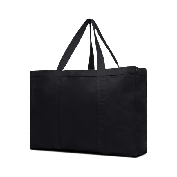  VINGA Hilo AWARE™ recycled canvas maxi tote bag - Vinga Crna