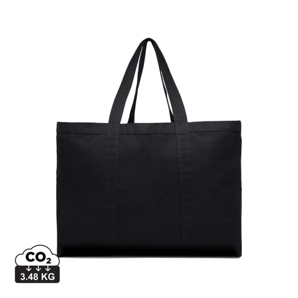  VINGA Hilo AWARE™ recycled canvas maxi tote bag - Vinga black 