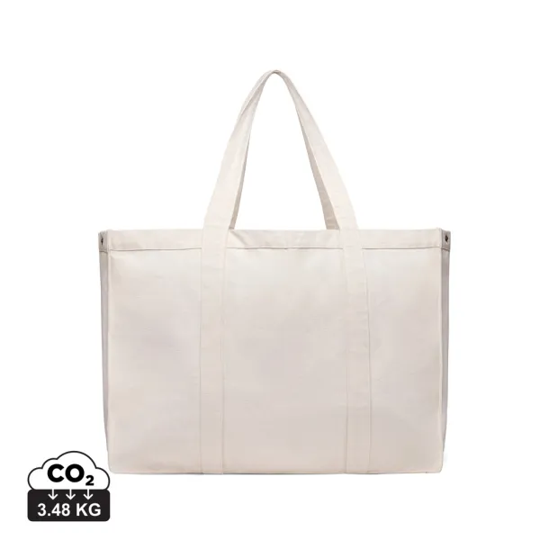  VINGA Hilo AWARE™ recycled canvas maxi tote bag - Vinga off white