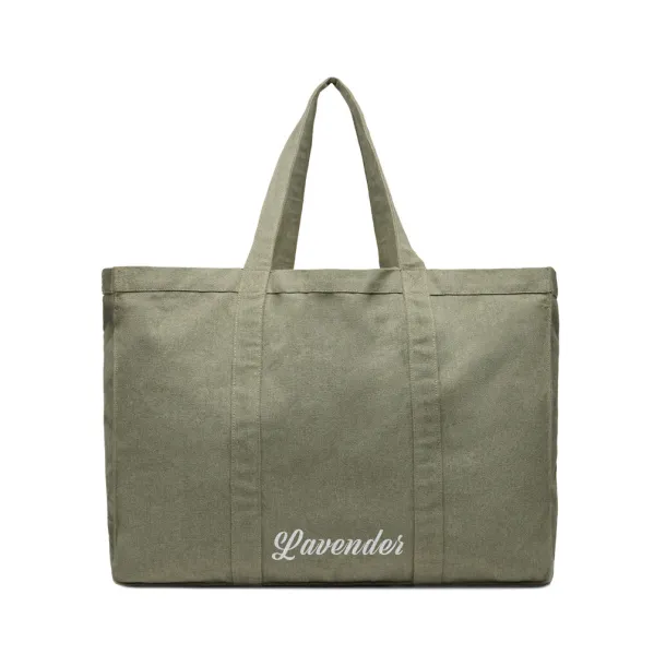  VINGA Hilo AWARE™ recycled canvas maxi tote bag - Vinga Zelena