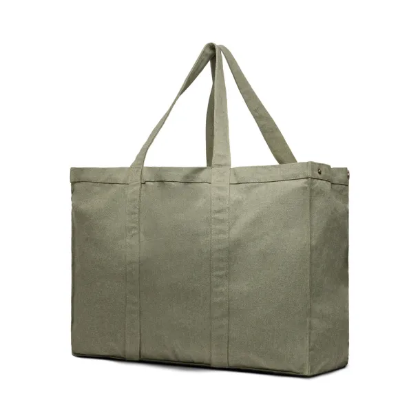  VINGA Hilo AWARE™ recycled canvas maxi tote bag - Vinga Zelena
