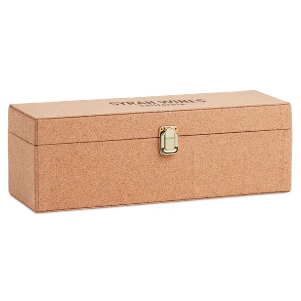 OTAGO 4 pcs wine box with cork Beige