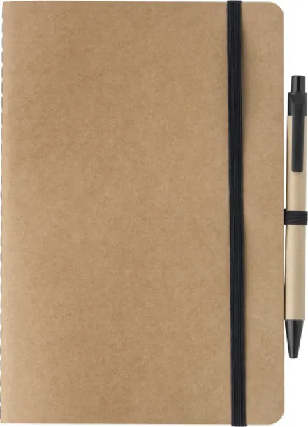 Theodore Recycled carton notebook (A5)  Crna