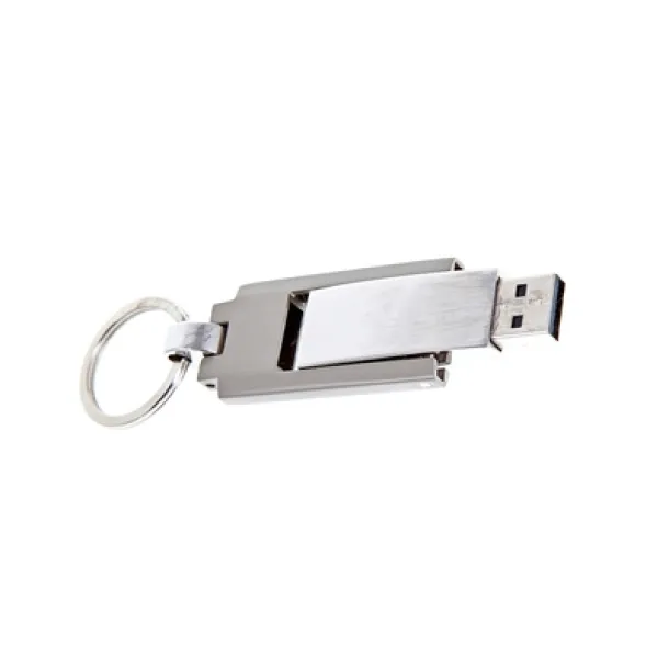  USB memorijski stick s privjeskom za ključeve silver
