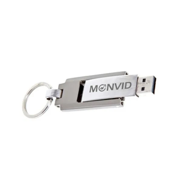  USB memorijski stick s privjeskom za ključeve silver
