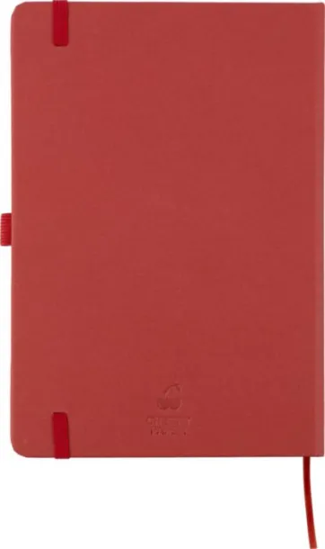 GERTRUD Recycled biowaste and carton notebook A5 Crvena