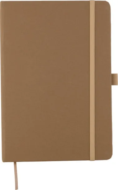 GERTRUD Notes od recikliranog bioproizvoda i kartona, A5 brown