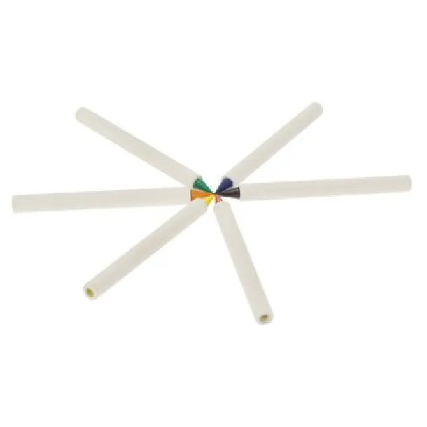  Colour pencil set, eraser, notebook Bijela