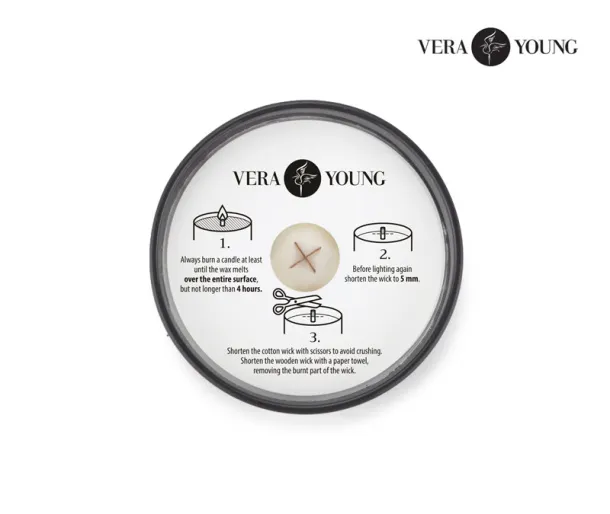  Soybean wax candle 220g - Norwegian Woods (Christmas tree)  - Crna