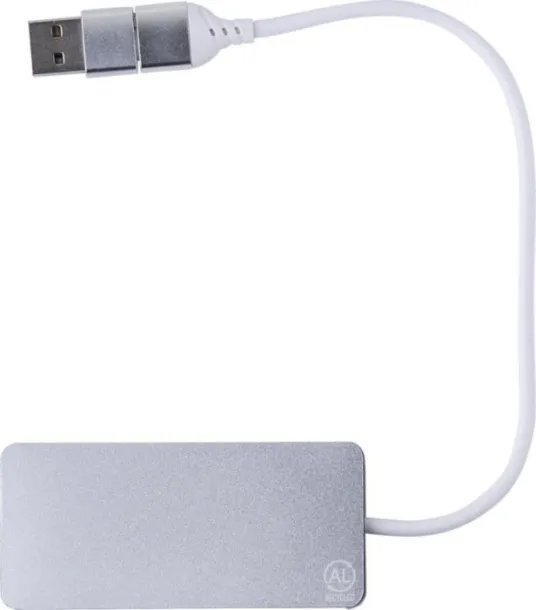  Recycled aluminium USB Hub Layton