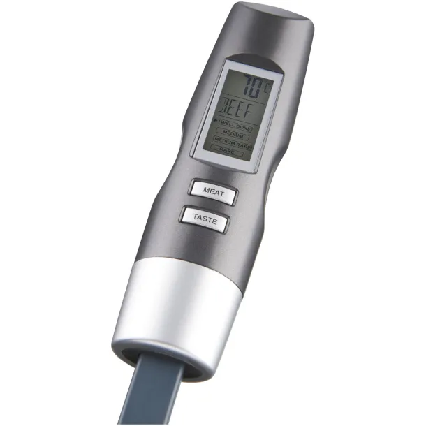 Wells digital fork with thermometer - Avenue Grey