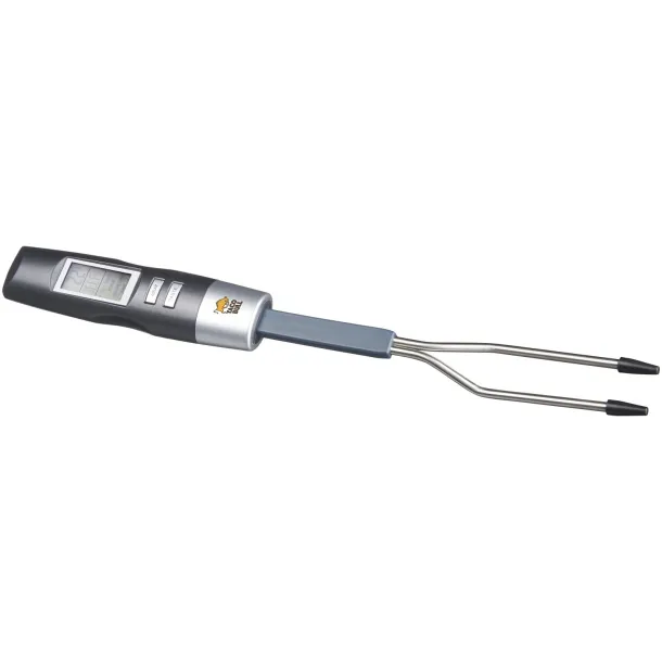 Wells digital fork with thermometer - Avenue Grey