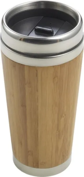  Bamboo and stainless steel travel cup Sabine