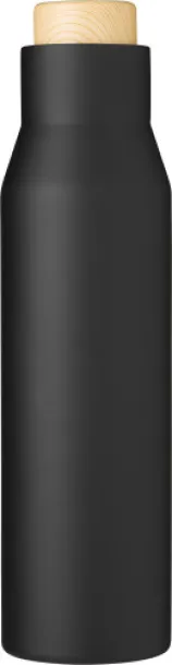 CHRISTIAN Stainless steel double walled bottle black