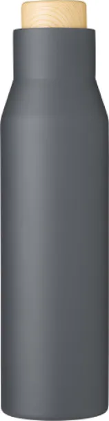 CHRISTIAN Stainless steel double walled bottle grey