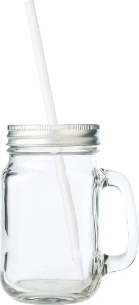 SAKINA Glass mason jar neutral