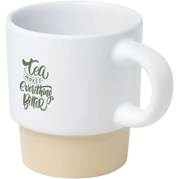 Olympia espresso šalica s glinenim dnom, 130 ml Bijela