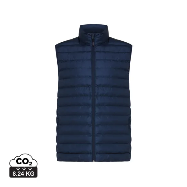  Iqoniq Meru men recycled polyester bodywarmer - iqoniq blue 