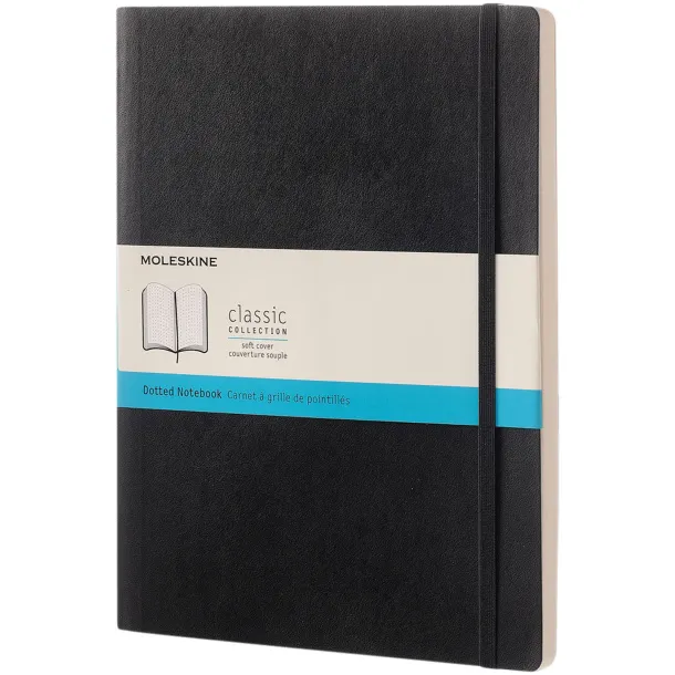 Moleskine Classic XL soft cover notebook - dotted - Moleskine Solid black