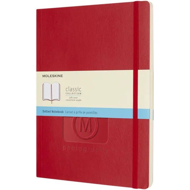 Moleskine Classic XL soft cover notebook - dotted - Moleskine Scarlet red