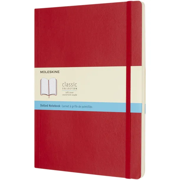Moleskine Classic XL soft cover notebook - dotted - Moleskine Scarlet red