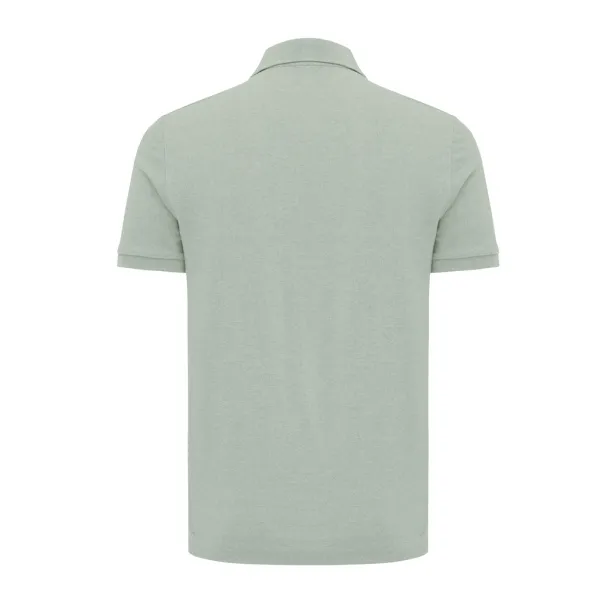  Iqoniq Yosemite recycled cotton pique polo, heather grey - iqoniq 45533C 