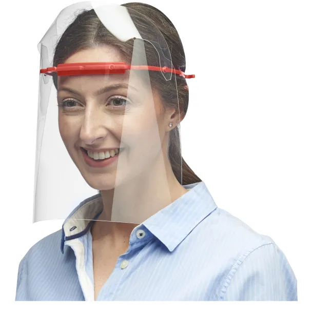 Protective face visor - Large Red