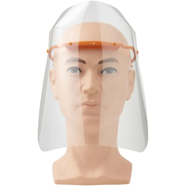 Protective face visor - Large Orange