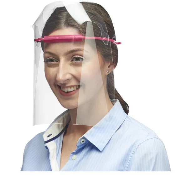 Protective vizir za lice Transparent pink