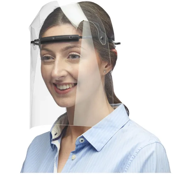 Protective face visor - Large Solid black