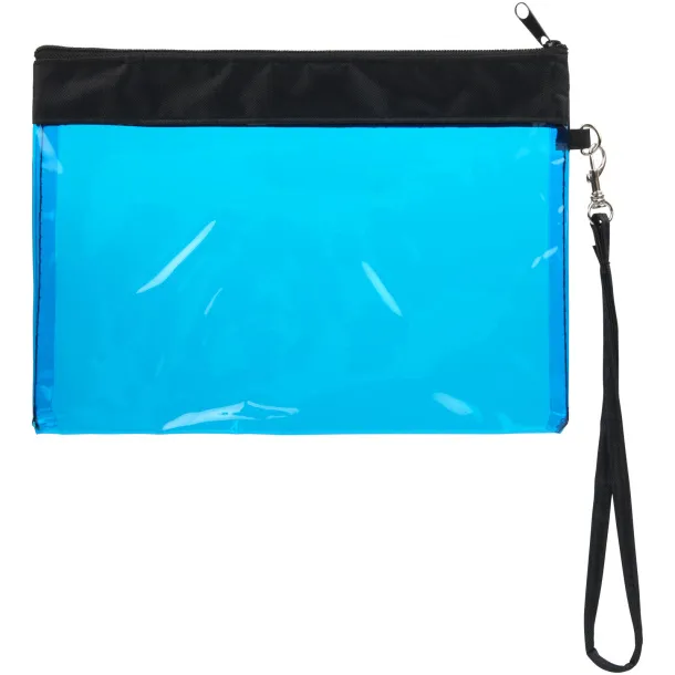 Sid seethrough travel pouch - Bullet Transparent blue