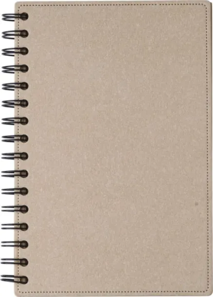 CALEB Recycled carton hardcover notebook brown