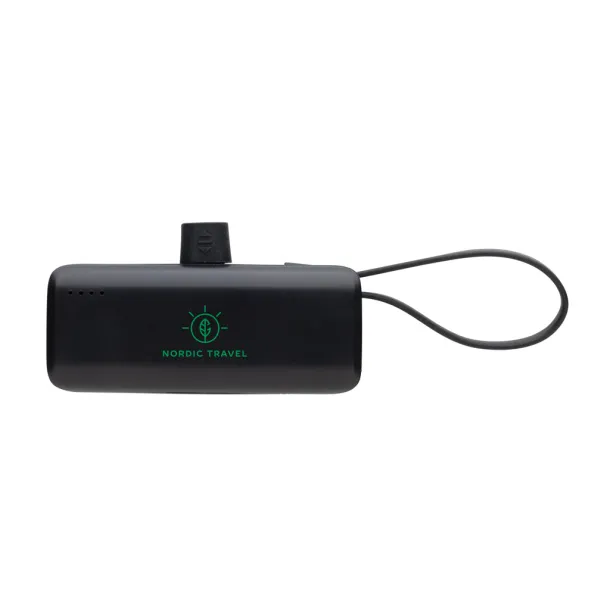 Powerlink prijenosna baterija s iOS priključkom od RCS reciklirane plastike, 3.000 mAh - XD Collection Crna 